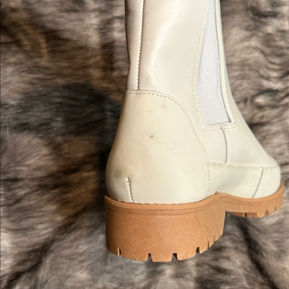 Rebecca Allen Women's The All Weather Boot White Lug Sole Size Women’s 8.5